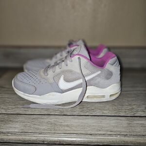 Nike Air Max Guile 6.5 Youth Sneakers Low Top Shoes Girls Womans Pink Grey White